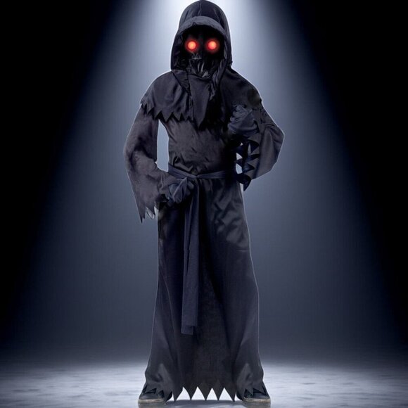 Boys Medium Fade In & Out Phantom Costume Glowing Eyes By Way To Celebrate NEW - Picture 2 of 6